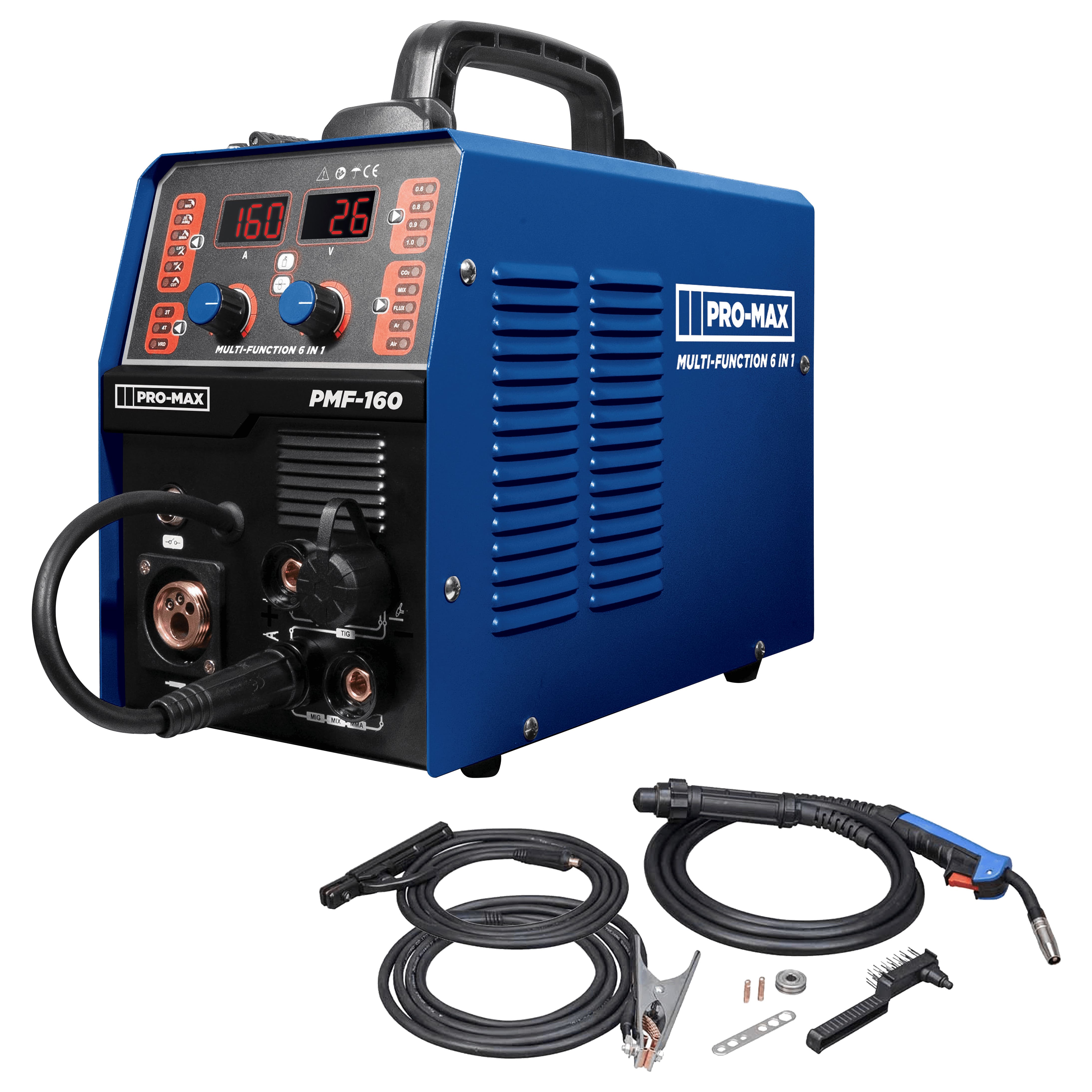 PROMAX MULTI FUNCTION 6-IN-1 WELDER (STICK, MIG, TIG , LIFT, PULSE)