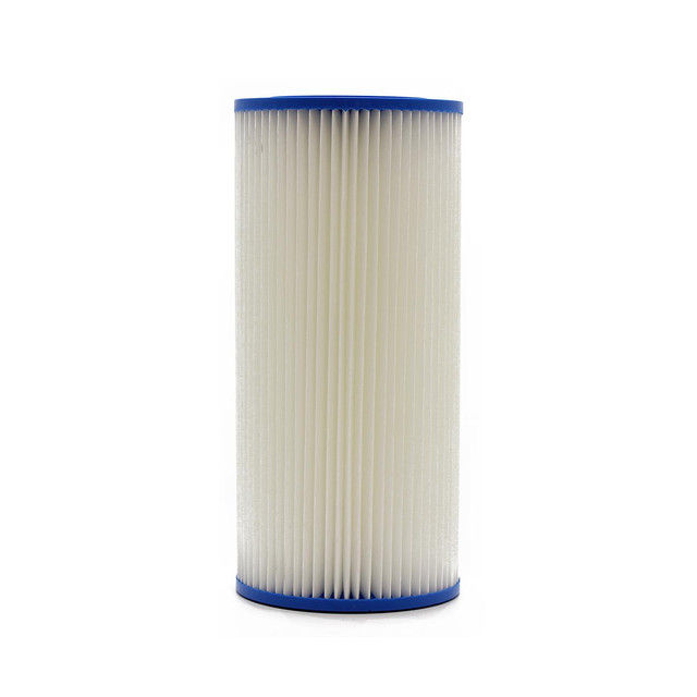 SUPERPURE 10 inch Big Blue Pleated Sediment Water Filter Cartridge (50-Micron)