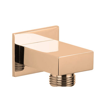 Devario Premio Shower Outlet Elbow Rectangular Brass -Rose Gold