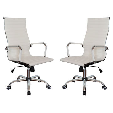 TOCC Gen Ems High Back Office Chair - Set of 2 per Box - White