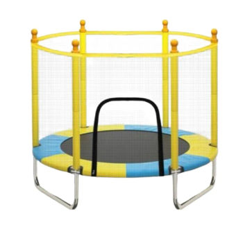 Joy World - 1.4m Kids Safety Trampoline With Protective Cover