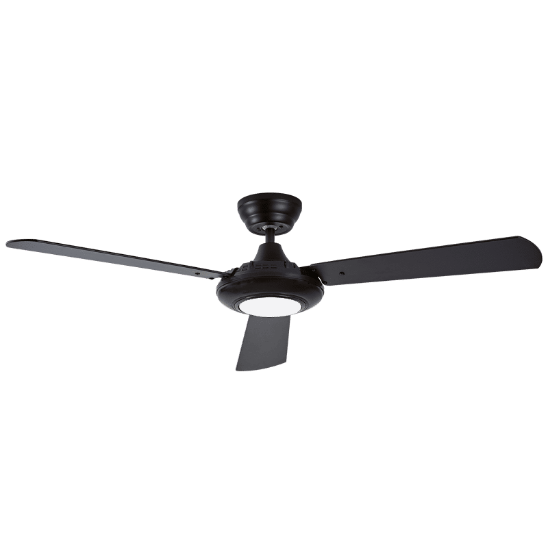 etal Ceiling Fan with 3 MDF Black and Brown