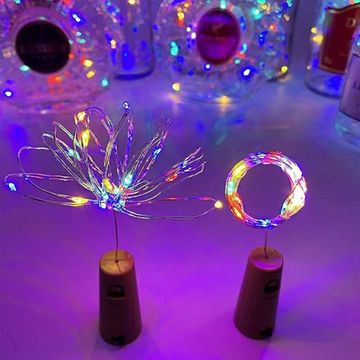 3M RGB Copper Wire Cork Bottle Fairy Lights Pack of 50 ZYF-D234