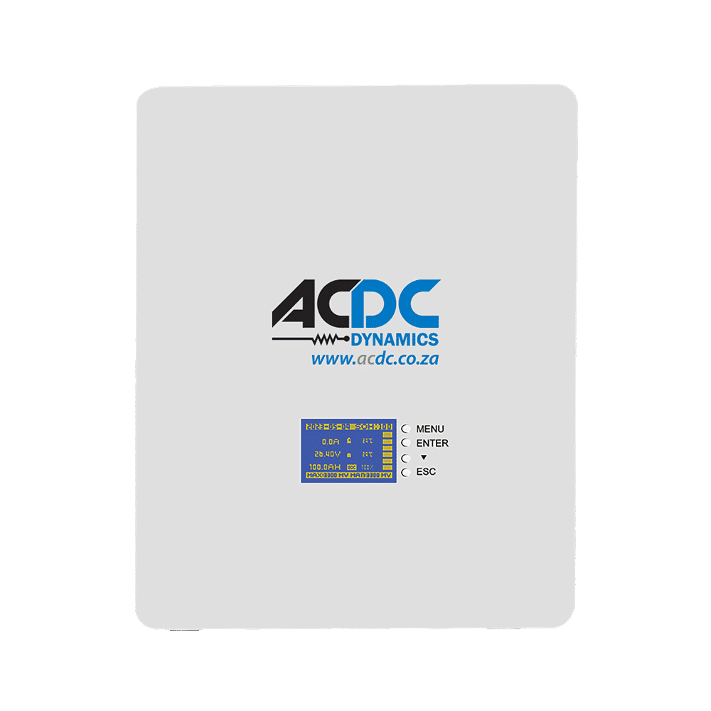 25.6VDC 2.56KWH LiFePO4 WALL MOUNTED BATTERY 570X360X110MM