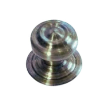 solid brass central knob with ripple
