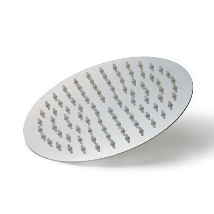 Woodly Shower Rose, Round, Stainless Steel, 200mm