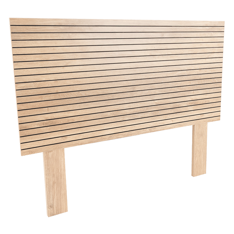 Hamilton Ribbed Headboard Queen Oak