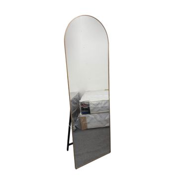 Full Body Arch Shaped Standing Mirror - Gold Frame