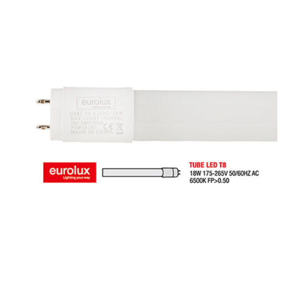 4FT T8 Tube 18w LED G13 6500K