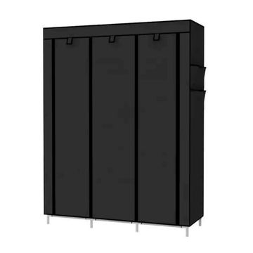 Nudekor - Triple Wardrobe Storage Rack - Black