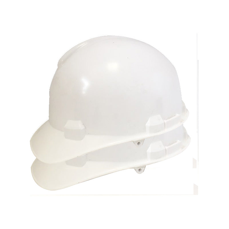 Hard Hat (Safety Cap) White Lined ( 2 Pack )