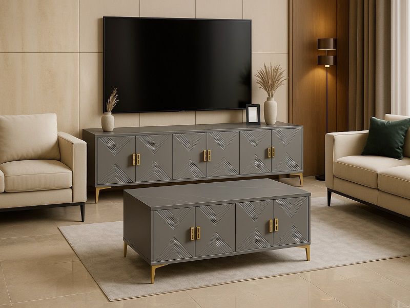 Prestige Home - Zynora TV Stand and Coffee Table Set