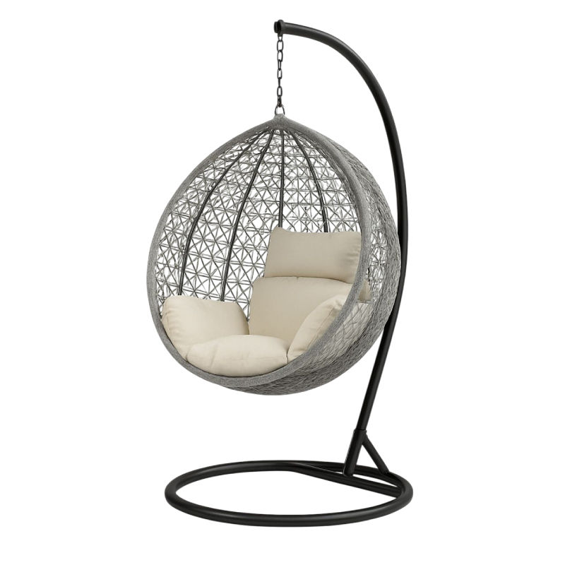 Shayd - Nestelle Hanging Pod Chair - Grey
