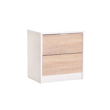 Vividitto - Ruzeiza 2 Drawer Pedestal - Oak / White
