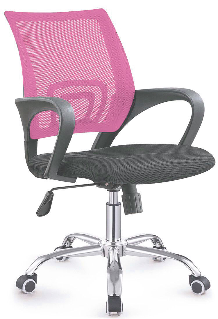 TOCC Zippy Netting Back Typist Office Chair with Chrome Base - Black&Pink