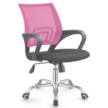 TOCC Zippy Netting Back Typist Office Chair with Chrome Base - Black&Pink