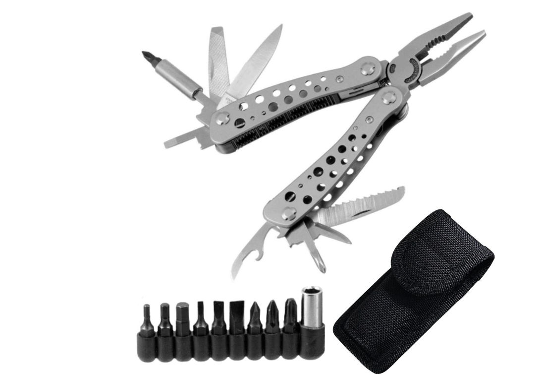 Auto Gear Stainless Steel Multi Tool with Pouch