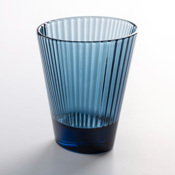 Olivia- Oval Glasses Dark Blue Set of 4 in Gift Box