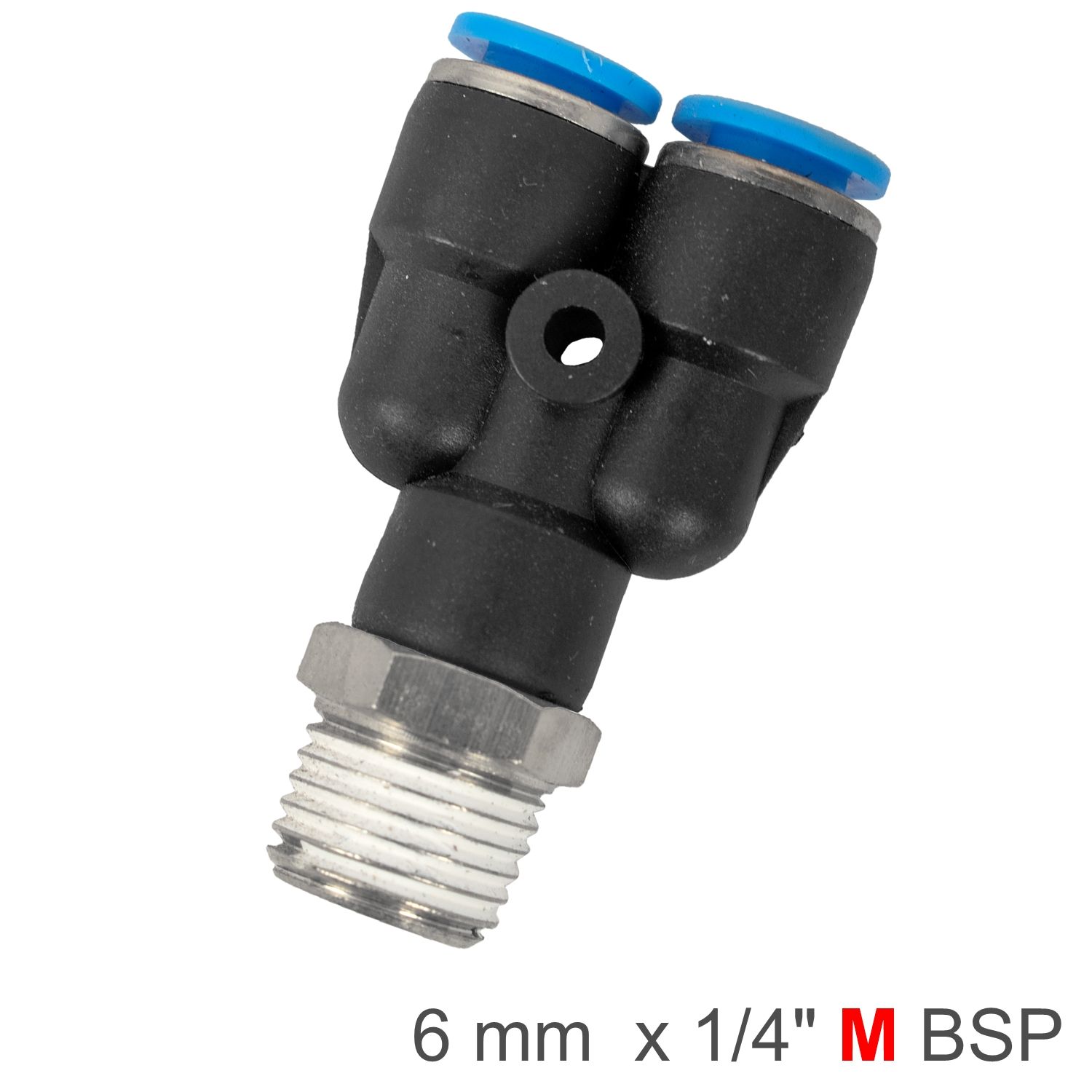 PU FITTING STR. STUD W/O-RING 14MM-1/4' M