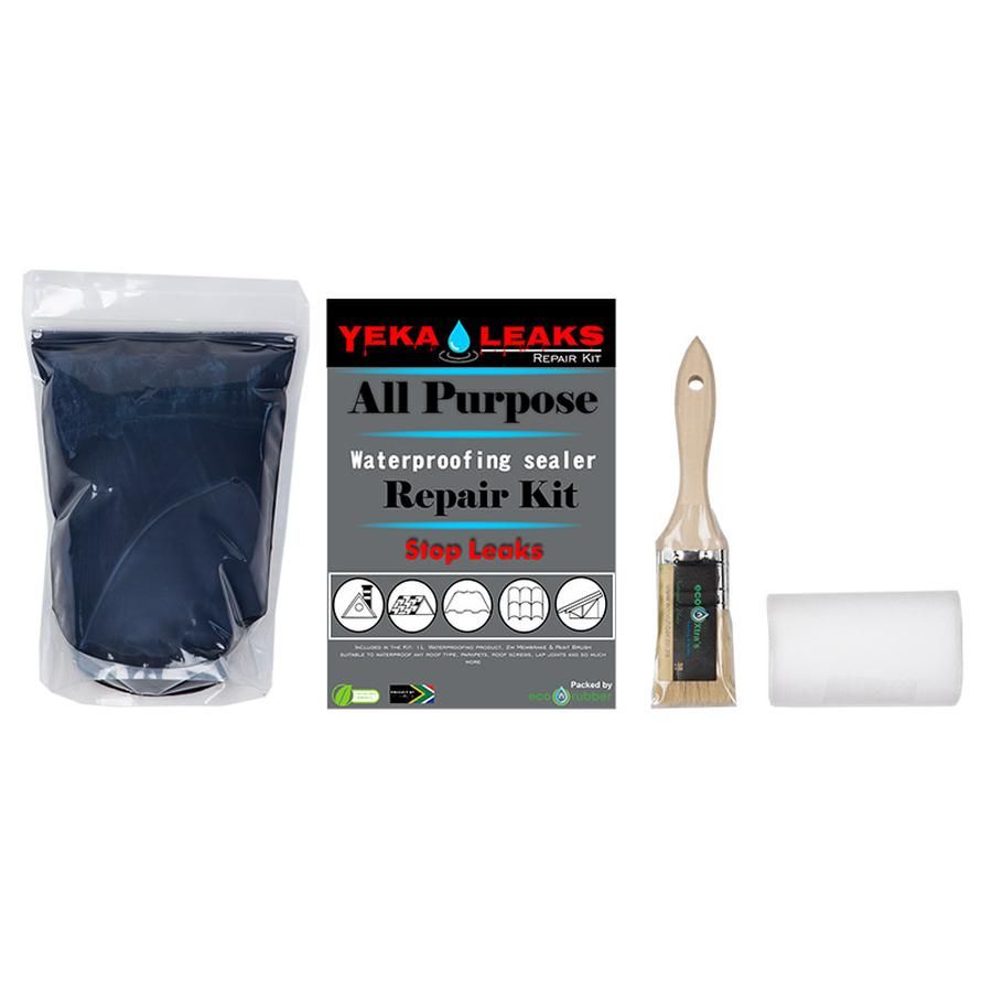 Eco Rubber Yeka Leak Waterproofing Kit 1L Black- 2 Pack