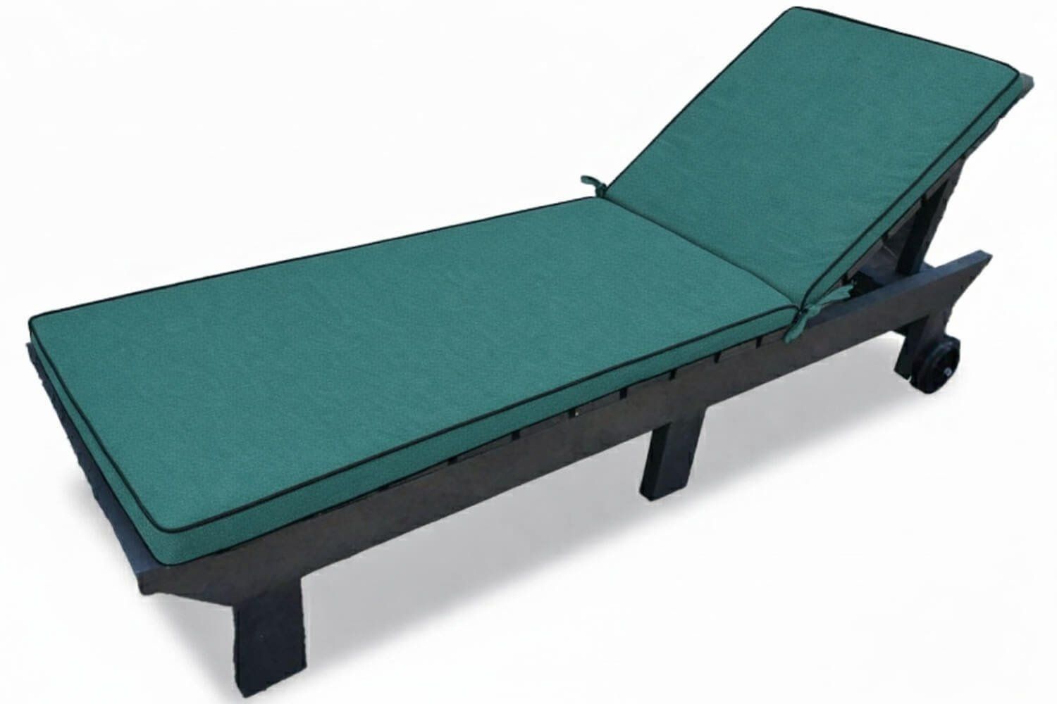 Royal Recycled Plastic Sun Lounger (Brown, Universal Green Cushion)