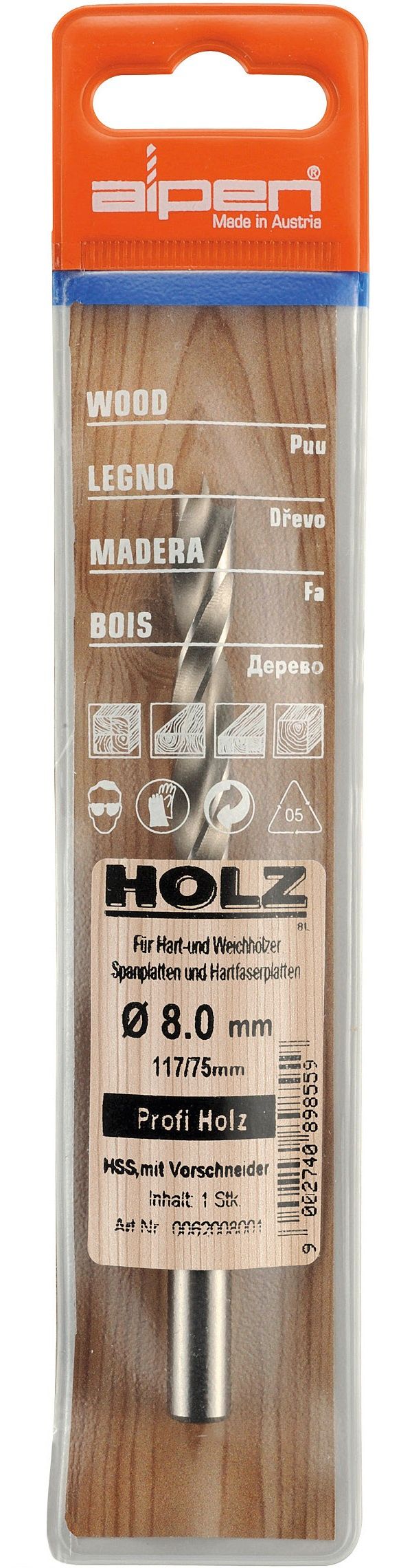 ALPEN - Wood Drill Bit Profi HSS 10mm