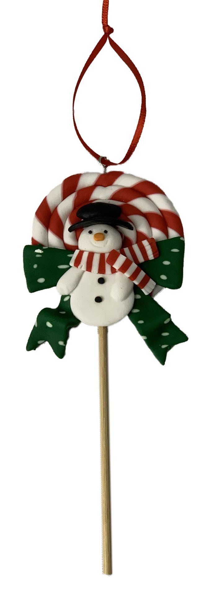 HANG D�COR CANDY SNOWMAN WITH B/HAT