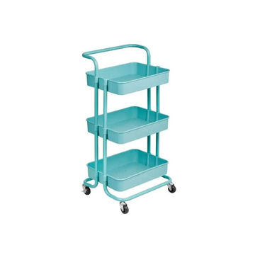 3 Tier Rolling Storage Trolley for Kitchen, Bathroom, Office, Workshop green