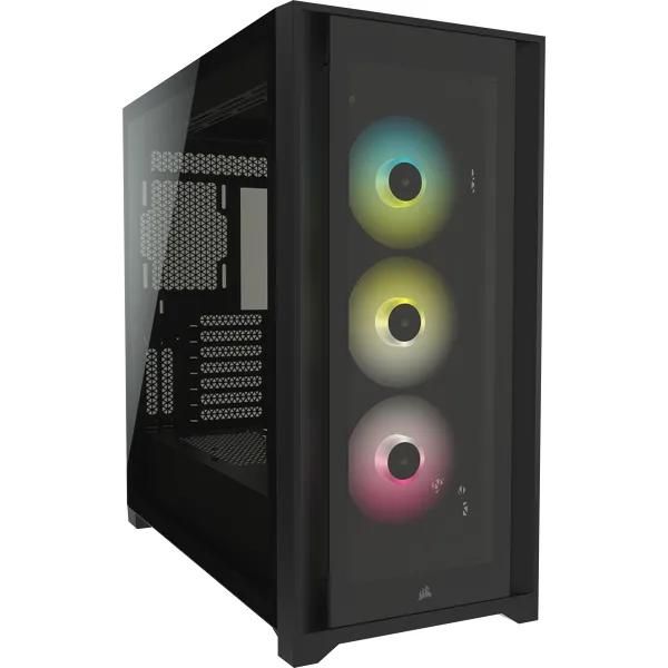 Corsair Icue 5000X Rgb Tempered Glass Mid-Tower Black | LEROY MERLIN ...