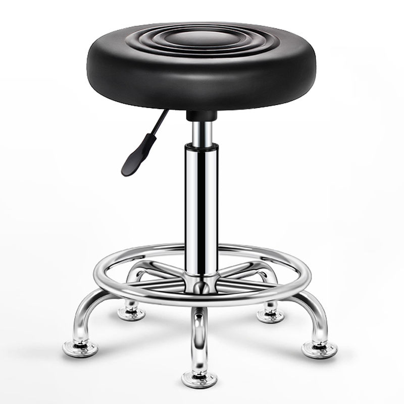 GOF Furniture -Bubba Short Bar Stool-PU leather, Black