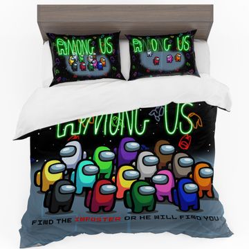 Among Us Players Duvet Cover Set Queen