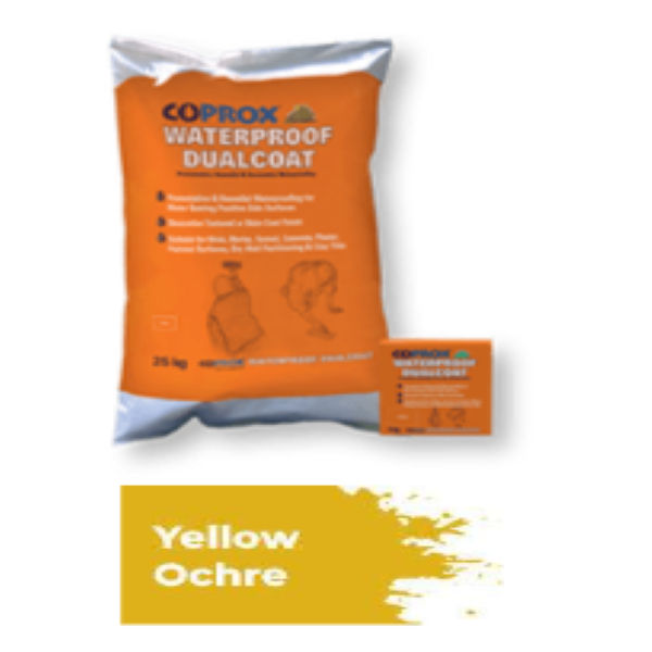 Coprox Waterproof Dualcoat Yellow Ochre 25kg