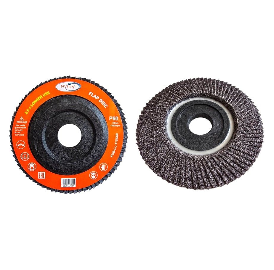 JAVELIN - 115mm Flap Disc P60 Long Life