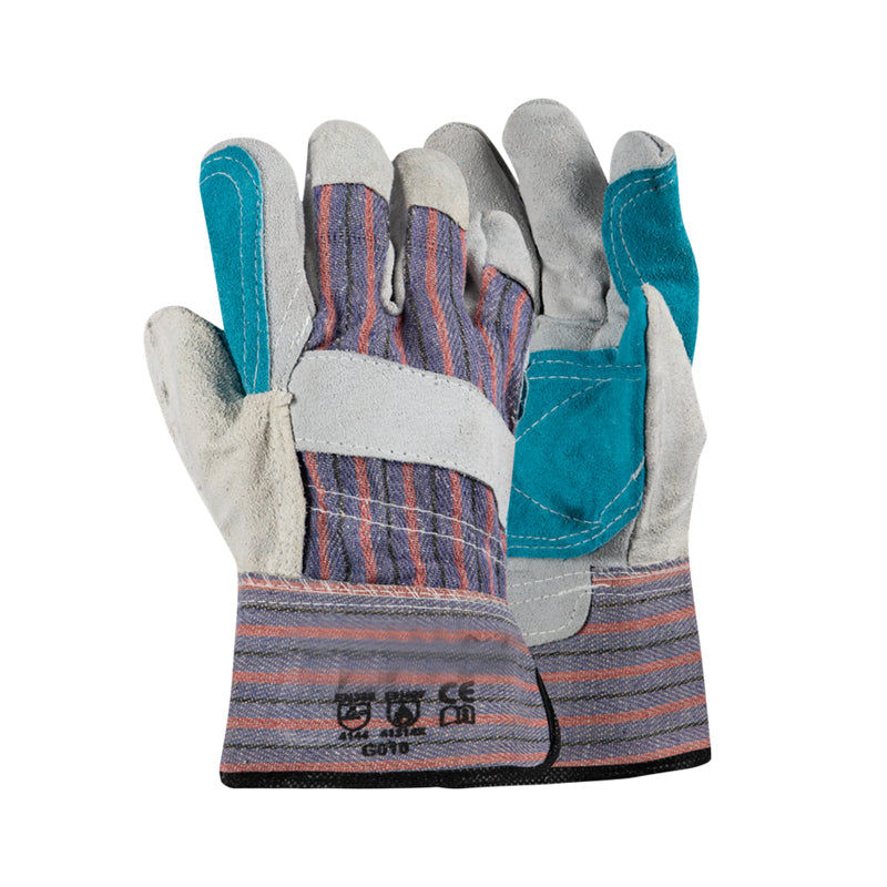 PIONEER SAFETY Candy/Green Chrome Leather Rigger Glove