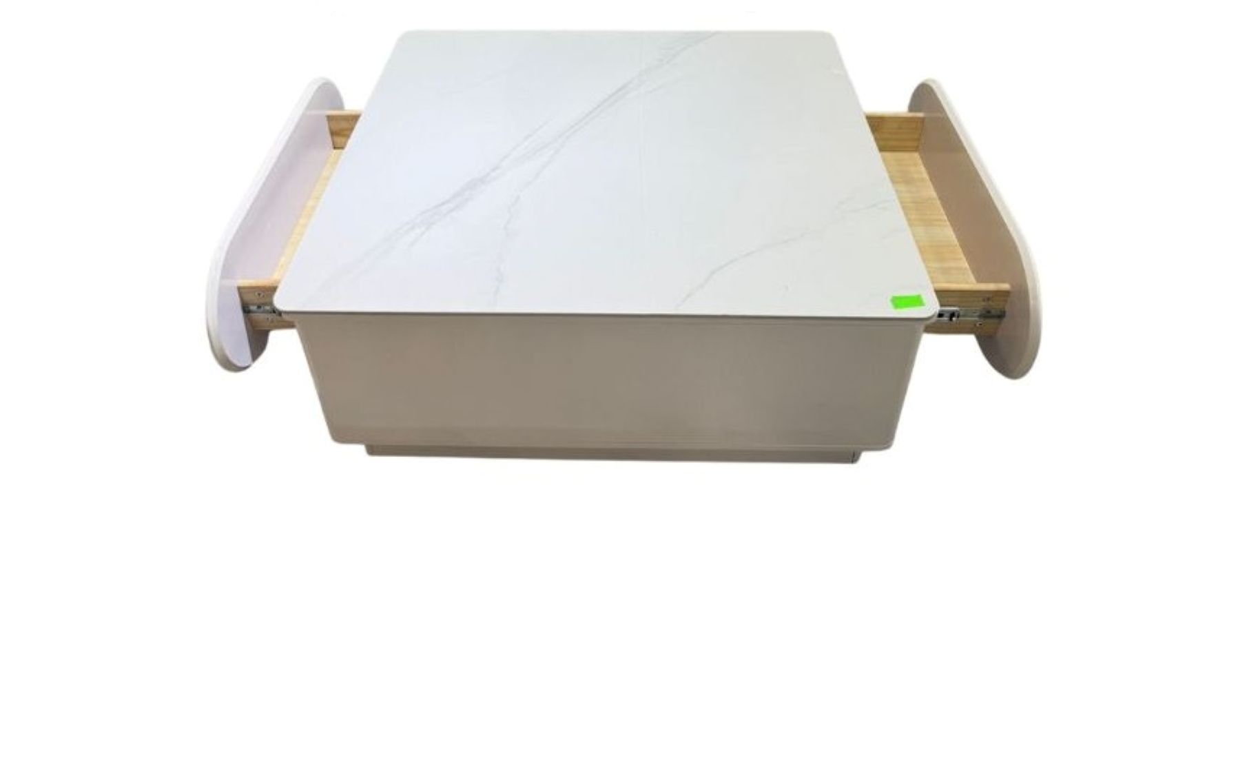 White Marble Top with 2 Side drawers