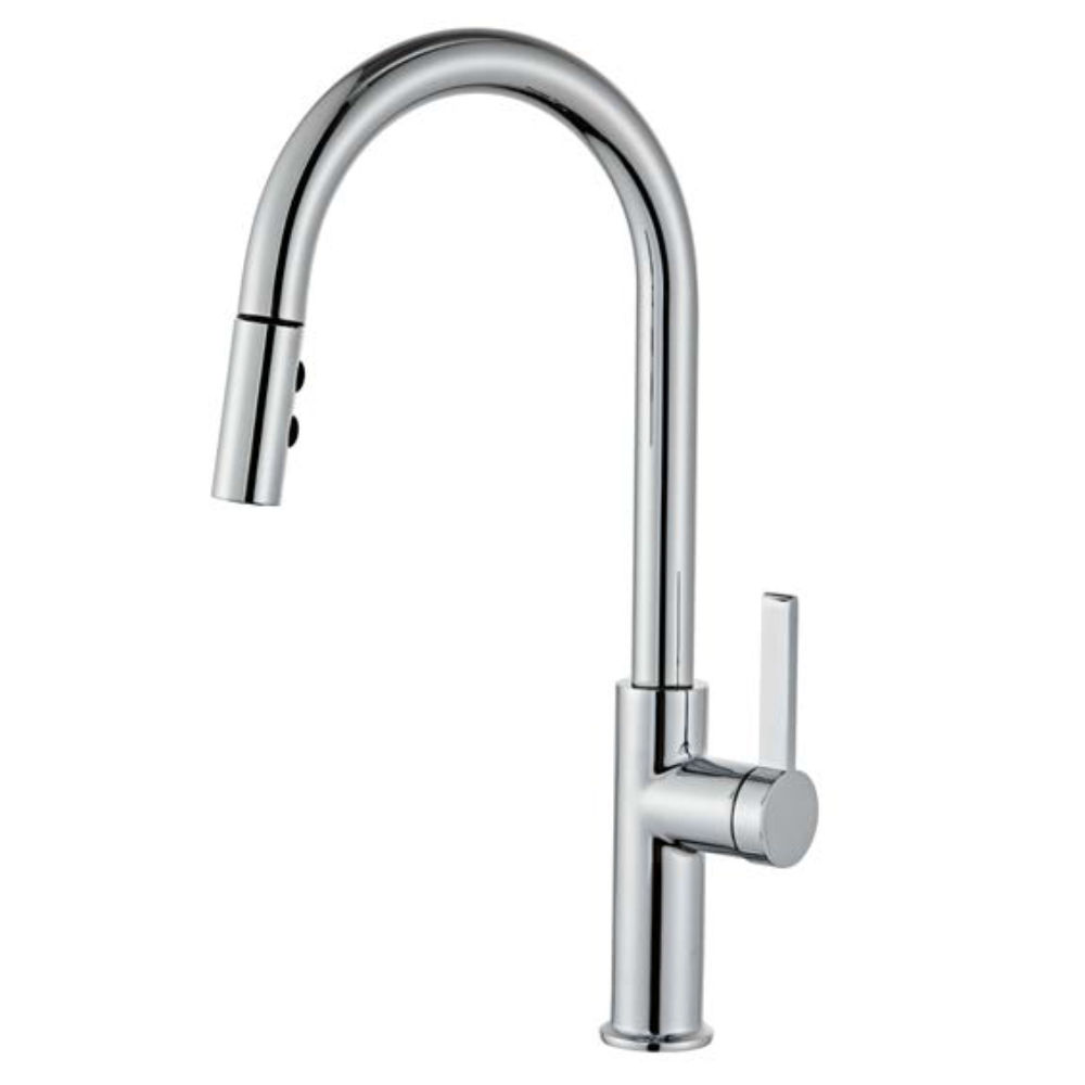 LUXUS CHROME SINGLE LEVER PULL-OUT  KITCHEN MIXER