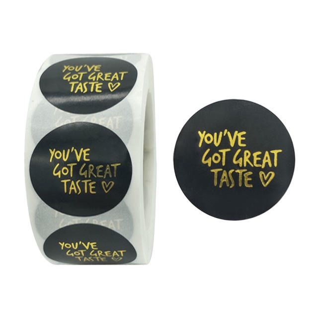 Gold Foil gift stickers