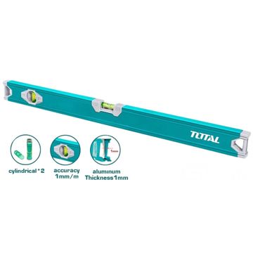 Total Aluminium Spirit Level 40Cm 2 Vials