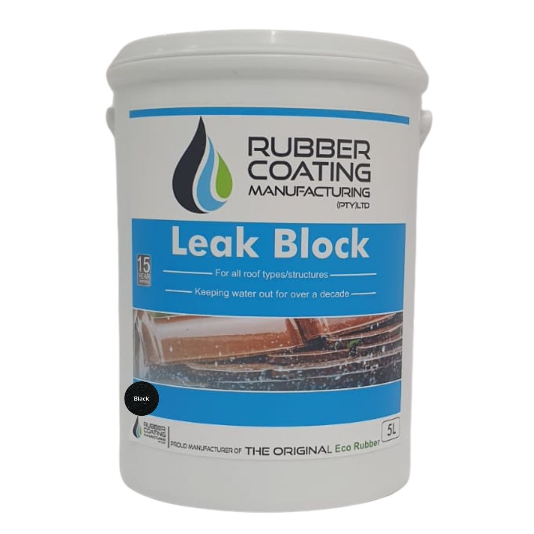 RCM Leak Block Waterproofing Coating Black 5 Litre