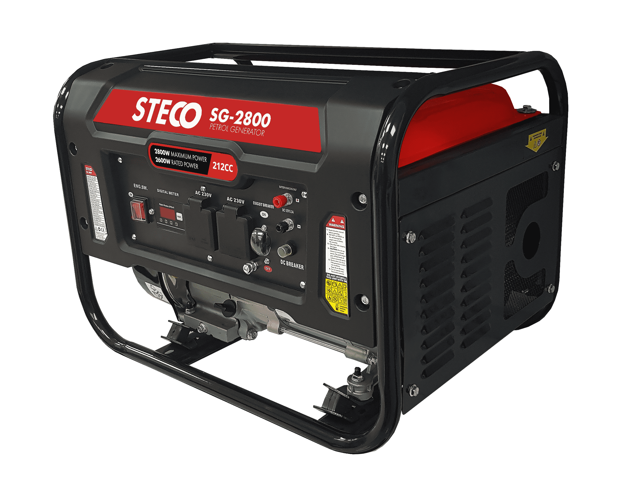 STECO GENERATOR 2800W 4-STROKE MANUAL/PUSH BUTTON START