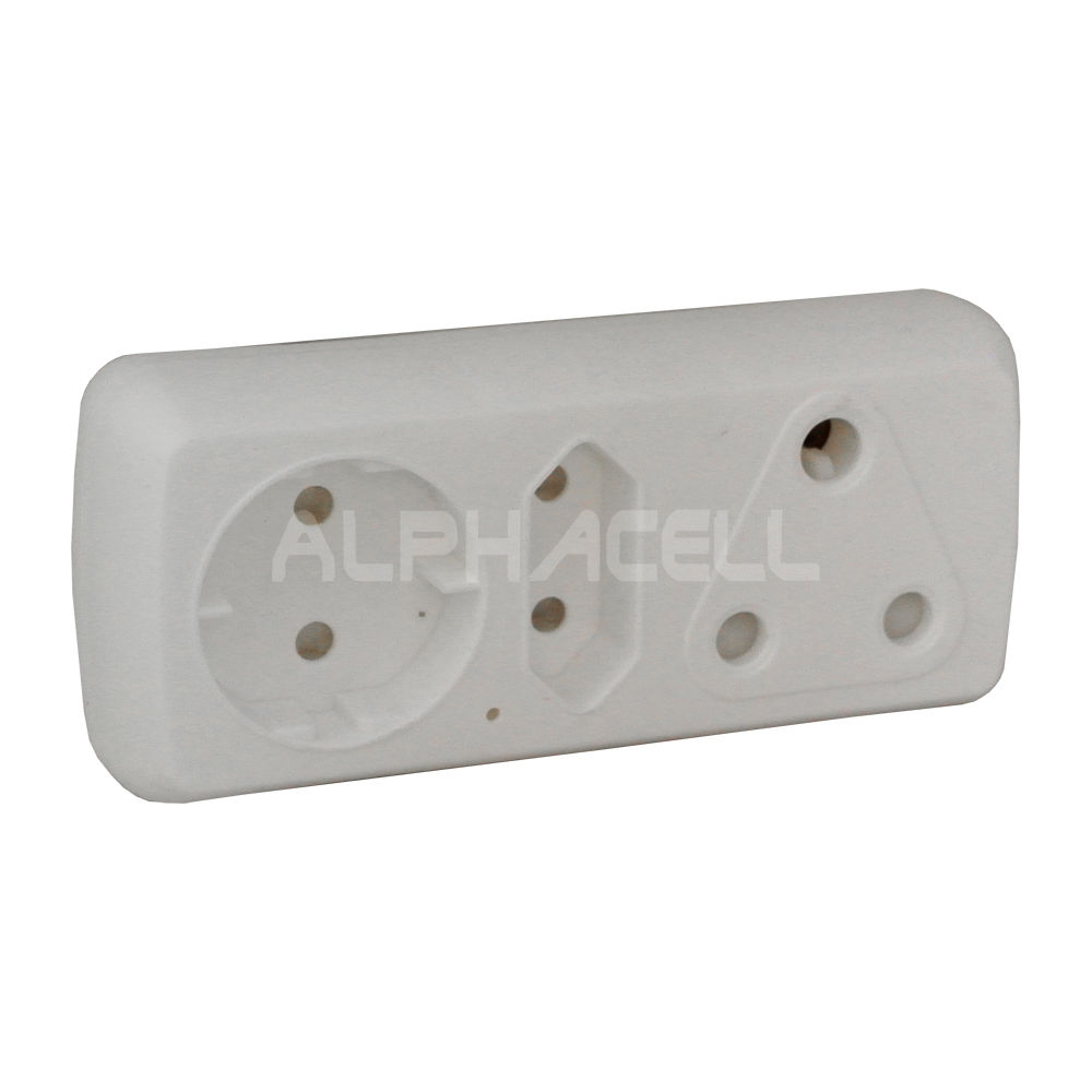 ADAPTOR - 1x16a,1x5a 2 pin,shuko 5a
