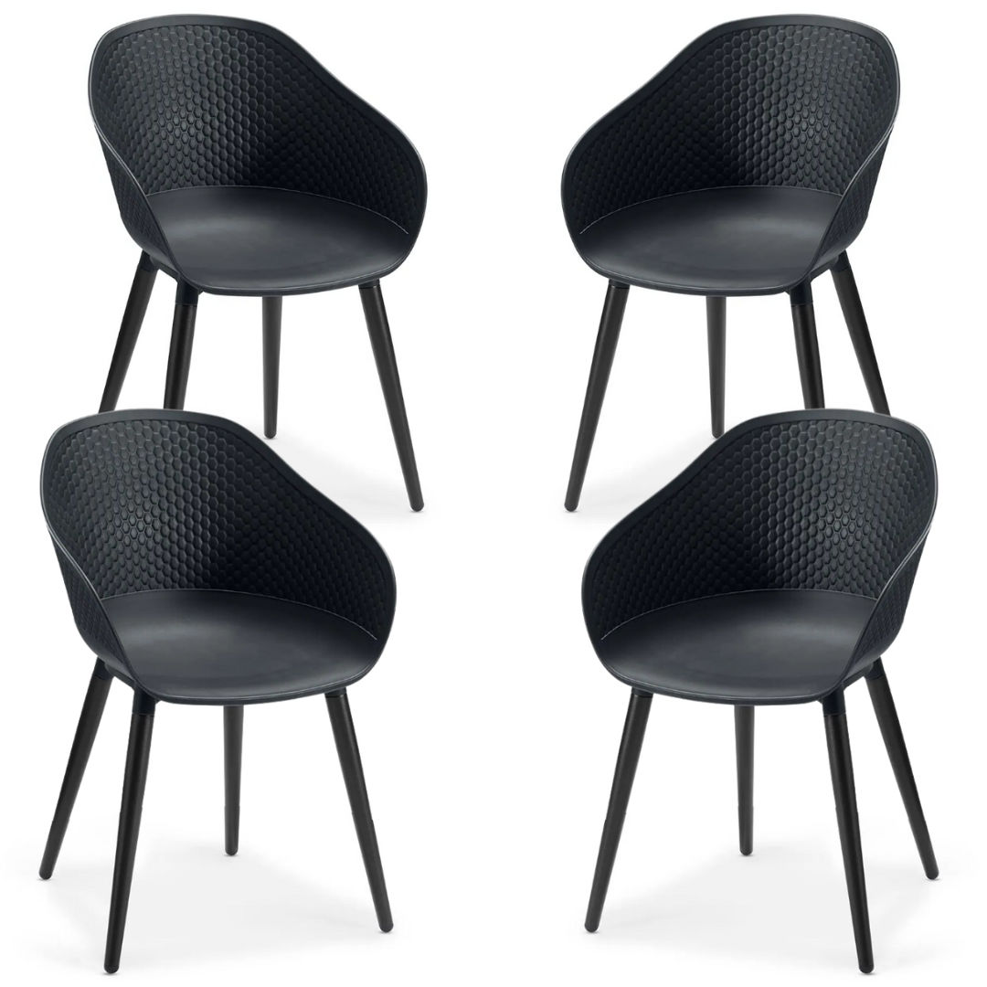FDB Antibes Carver Dining Chair Set of 4