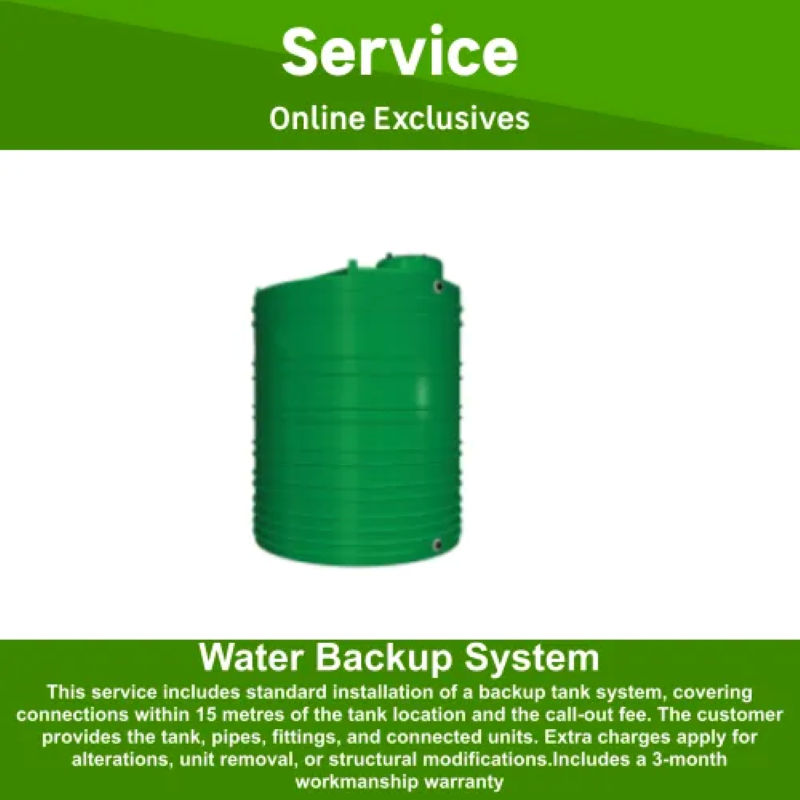 Water Backup System Installation by Mzansi Technology and Construction Group