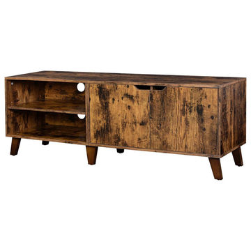 Living Room TV Stand Cabinet – 2-Door Media Storage Unit
