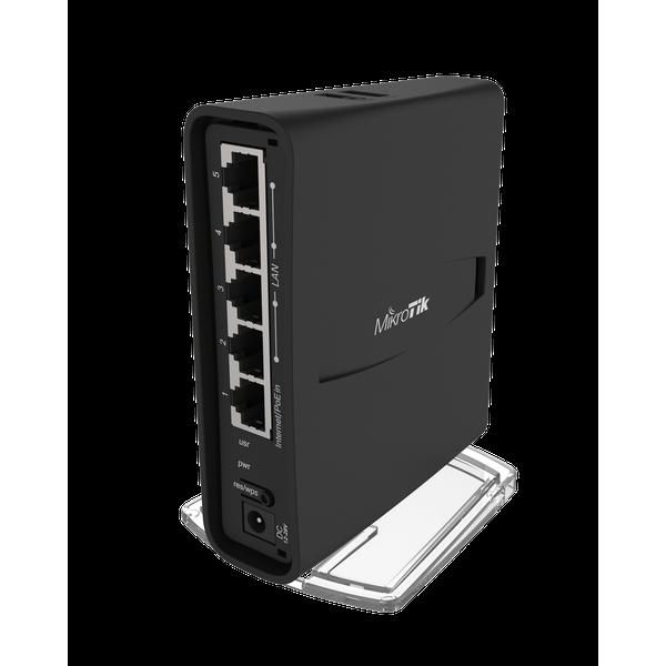 Mikrotik Hap Ac2 Tower - 2.4 5Ghz Desktop Wi-Fi Router - Black