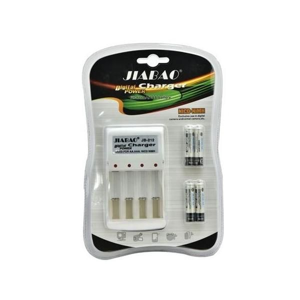 Jiabao JB212 Battery Charger with 4 Pieces 350mAh AAA
