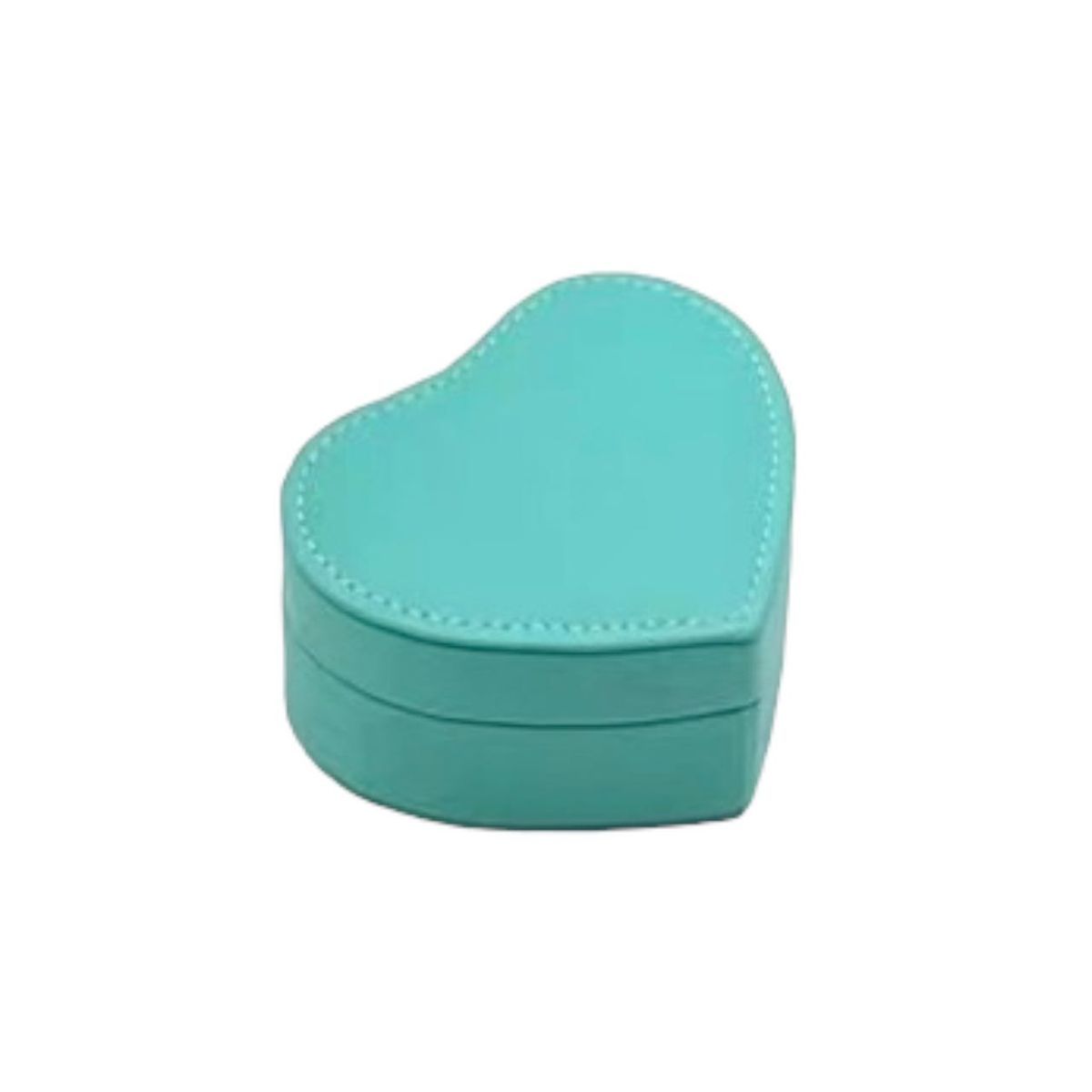 Mini Heart Shape Cute PU Jewelry Organizer Travel Jewelry Organizer-blue