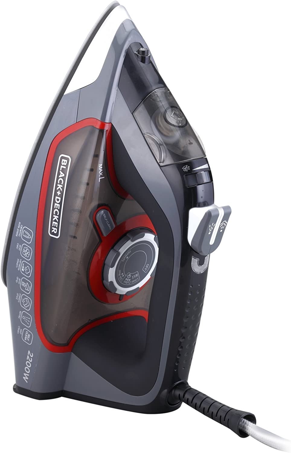 Black & Decker 2200W Steam Iron with Ceramic Soleplate | X2050-B5