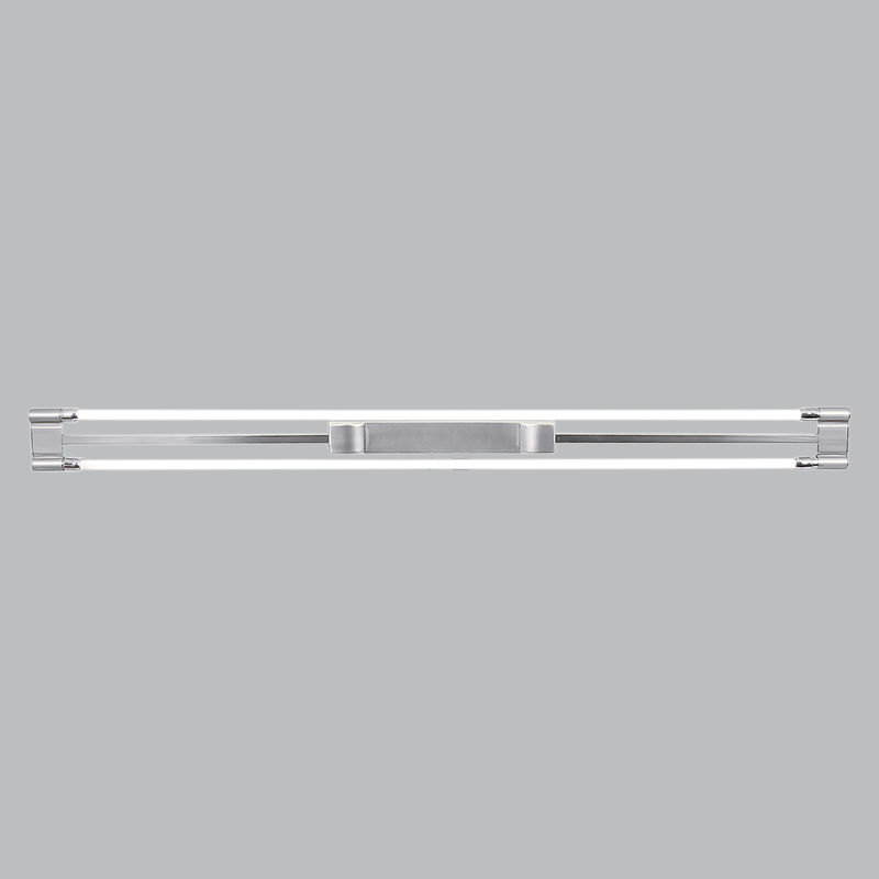 Satin Chrome LED Fitting 2 x 16W LED Tubes