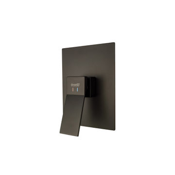 Milan Shower Mixer Brass - Matt Black